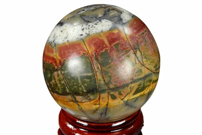 Polished Cherry Creek Jasper Sphere - China #116206